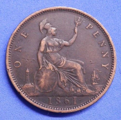 Victoria Bronze Young Head Bun Pennies 1860-69 by date nice examples see menu - Picture 8 of 28