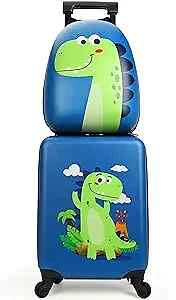 Kids Luggage With Wheels For Boys Dinosaur Kids Luggage Set