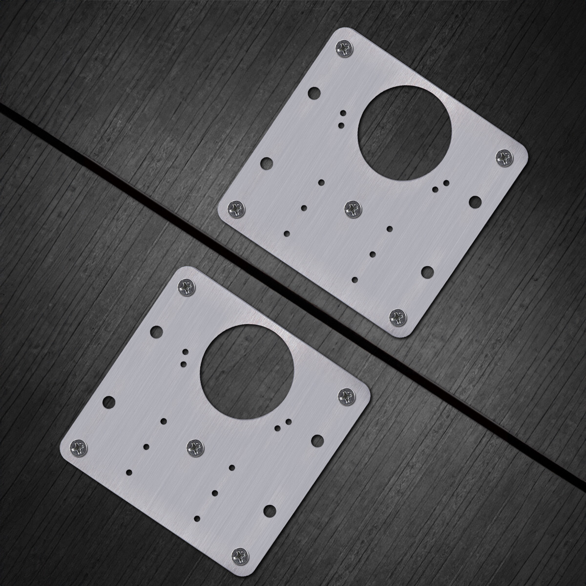 Kitchen Cupboard Door Hinge Repair Kit Plate and Fixing Screws