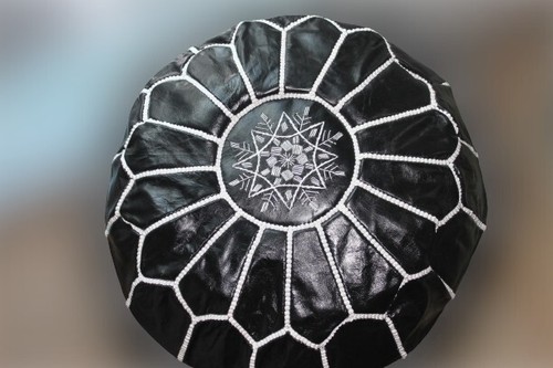 Orientalische Sitzkissen* Pouf * Bodenkissen Kissen Hocker Sitzpouf Echtleder - Bild 13 von 16