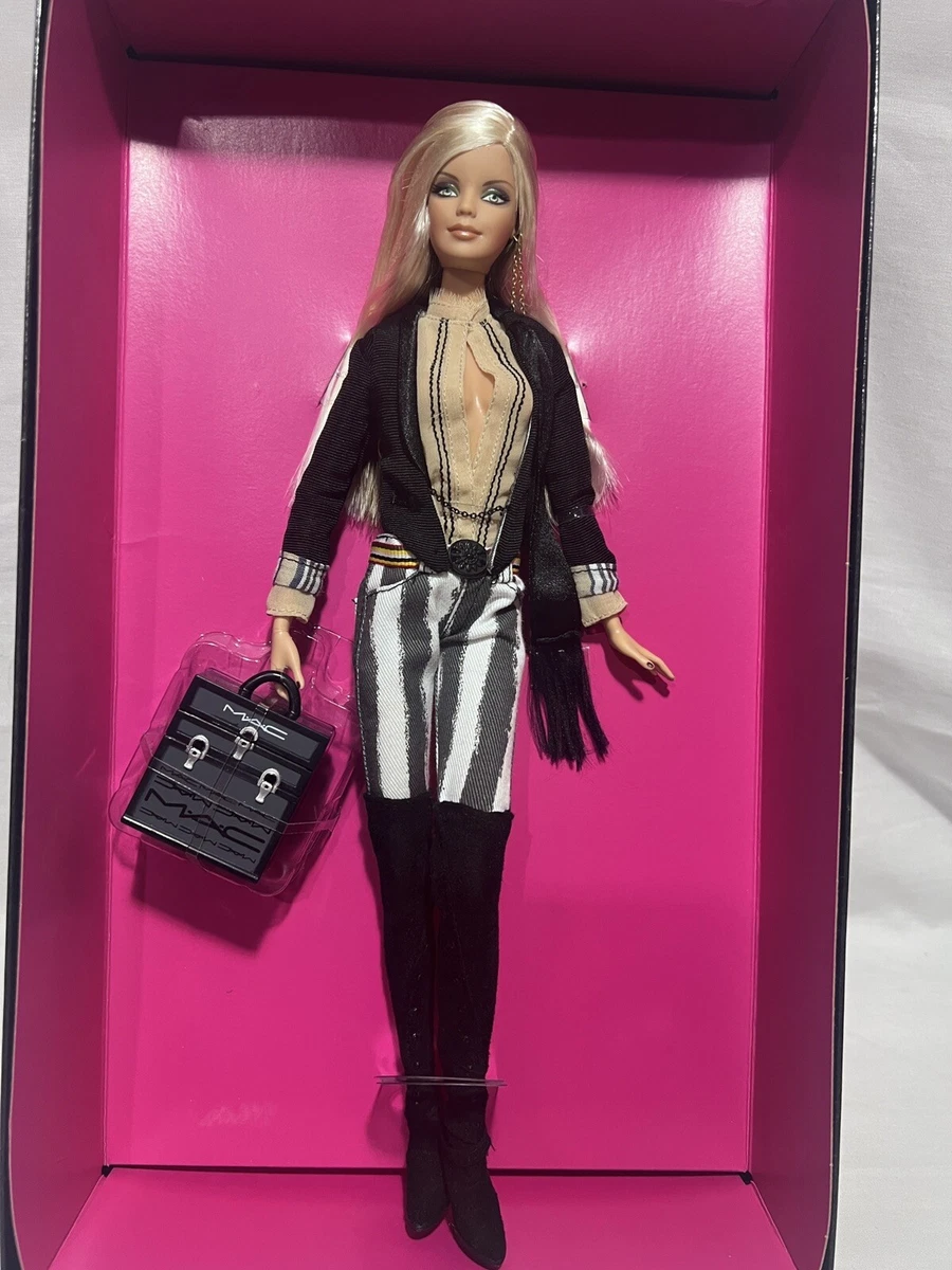 MAC Cosmetics Barbie Model Muse Fashion Model Doll Gold Label 2006