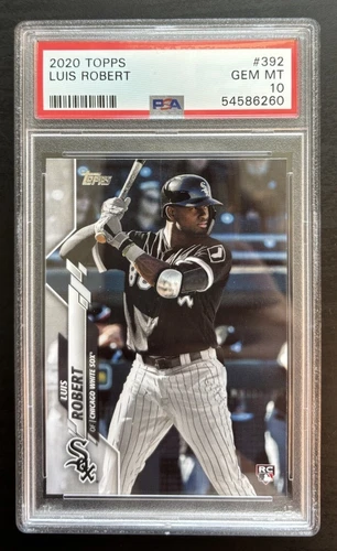2020 Topps Luis Robert Rookie PSA 10 Chicago White Sox #392
