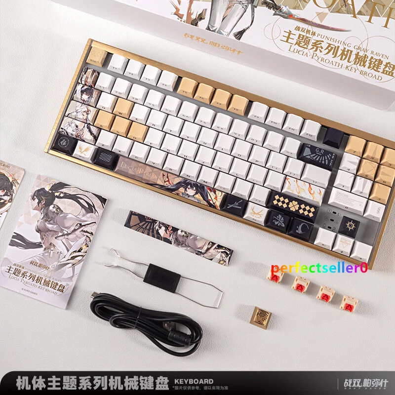 GRAY RAVEN:PUNISHING Lucia Mechanical Keyboard RGB Metal Frame 89 Keys Xmas Gift - Image 3 of 4