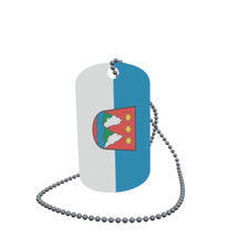 Dog Tag Flag Obervellach Carinthia Dog Tag Aluminium 30 x 50 mm