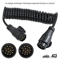 3 m PKW-Anhänger Verbindungskabel Verlängerungskabel Kabel 2 Stecker 13-polig
