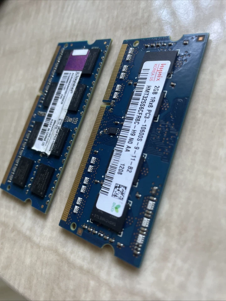 Kingston Laptop 2GB Ram 2Rx8 PC3-10600S & Hynix 2GB Ram 1Rx8 PC3 4GB Total - Image 3 of 3