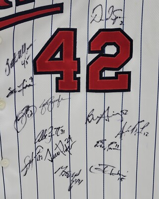 2012 Minnesota Twins Team Signed Jackie Robinson Day Jersey Joe