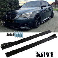 "86,6\" Glanz Schwarz Sideskirts Seitenschweller FüR 5Er E60 E61 M-Paket Und M5"