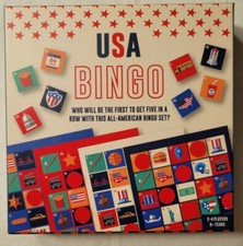 USA Bingo Game Patriotic Toy Family Fun FREE SHIPPING Ages 6 