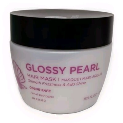 Luseta Glossy Pearl Haarmaske, glättende & feuchtigkeitsspendende Haarkur krauses KOSTENLOS 