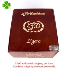 La Flor Dominicana Ligerl L-500 Empty Wood Cigar Box 6.5" x 6.25" x 4"