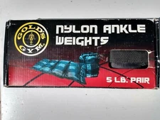 Gold's Gym 5-Pound Pair (2) 2.5lb Ankle/Wrist Weights NOS