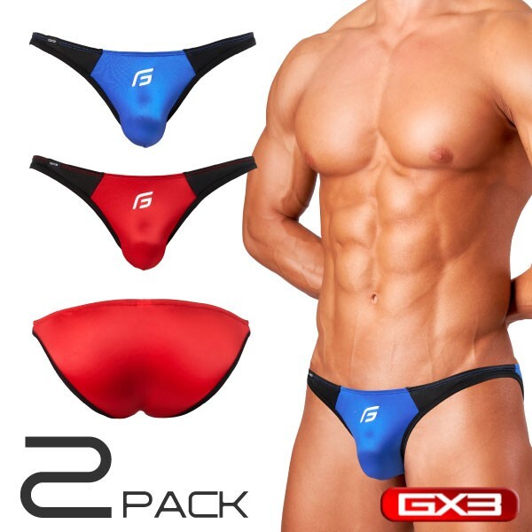 2PACK GX3 SHINE PLUS V BIKINI BRIEF JAPAN SEXY UNDERWEAR K2315