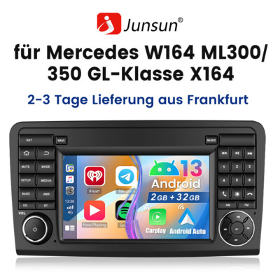 2+32GB Autoradio Android 13 GPS Navi WiFi DAB Für Mercedes Benz ML350 W164 GL320