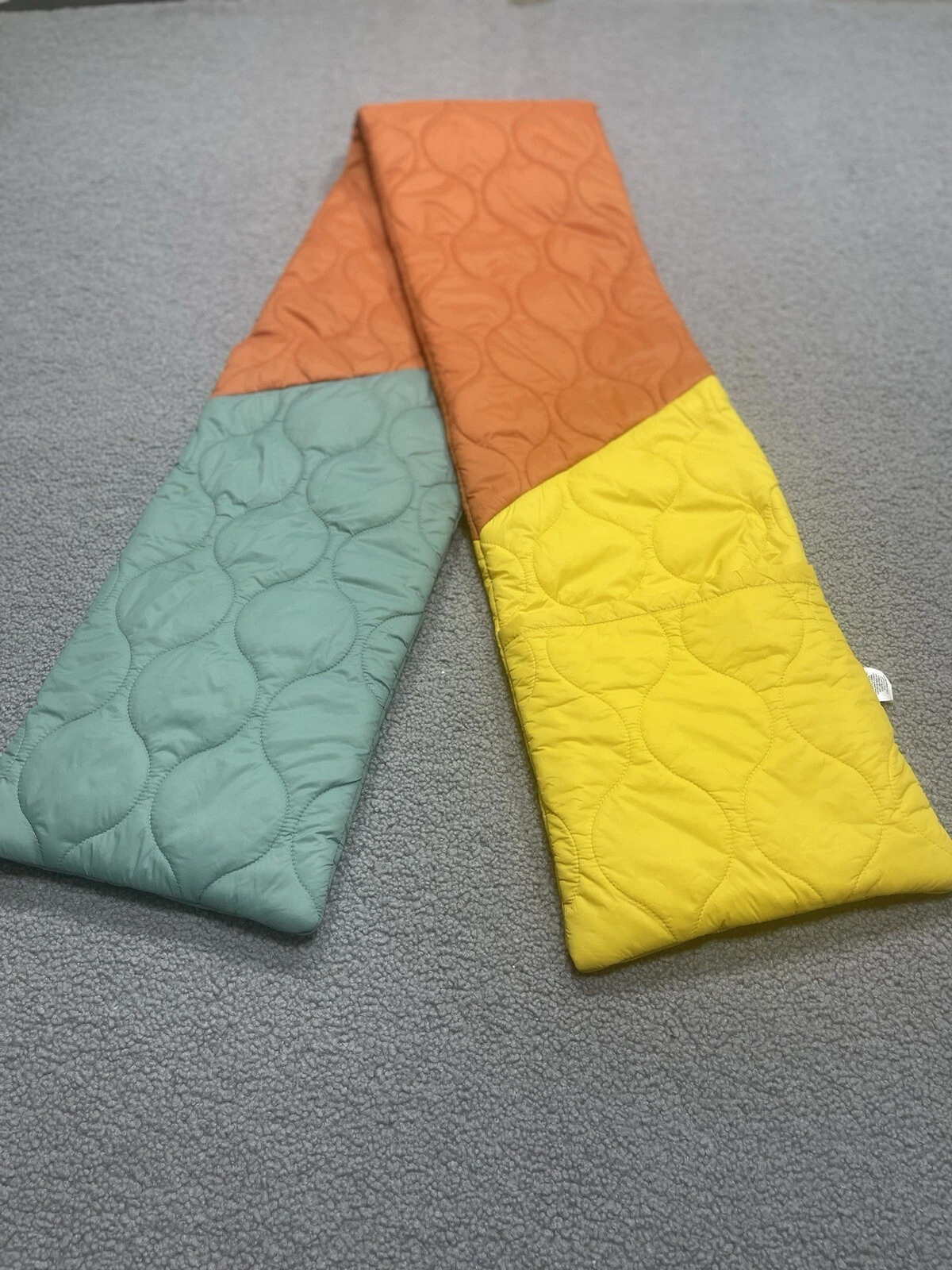 Urban Outfitters Scarf Quilted Puff Multicolor Cold Winter Fall Preppy NEW