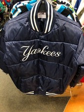NEW YORK YANKEES JACKET STARTER MENS  JACKET HEAVY WEIGHT NAVY
