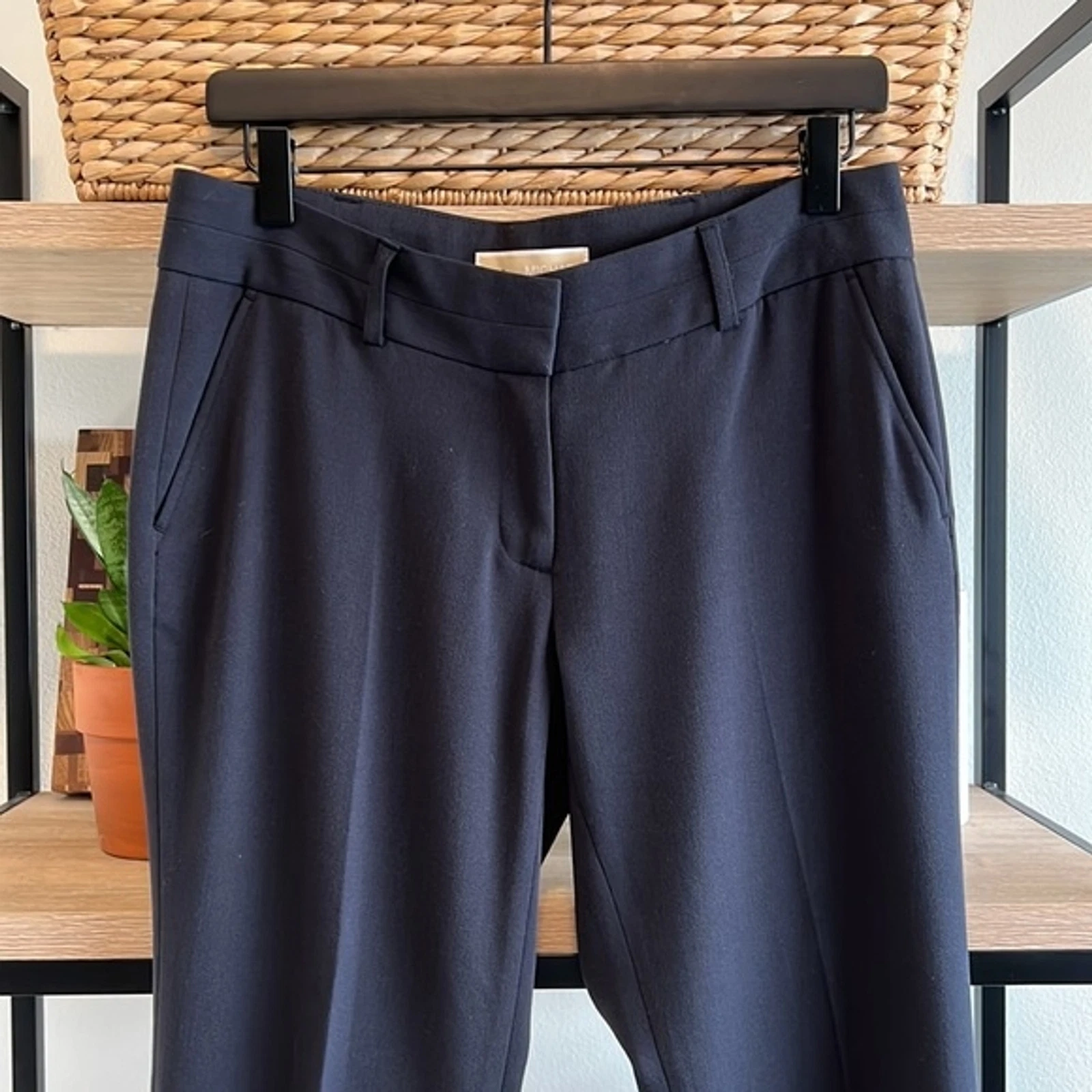 MICHAEL Michael Kors pantaloni abiti blu navy a metà altezza 4