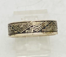 Wheeler Manufacturing WM Modernist Design Band Ring Size 9.75 3.9g