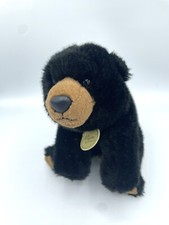 Aurora Miyoni Black Bear 8" Plush Stuffed Animal