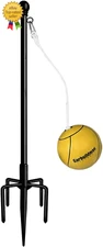 Tetherball Set with Ball & Rope for Outdoor Backyard Adjustable Tether Ball Pole