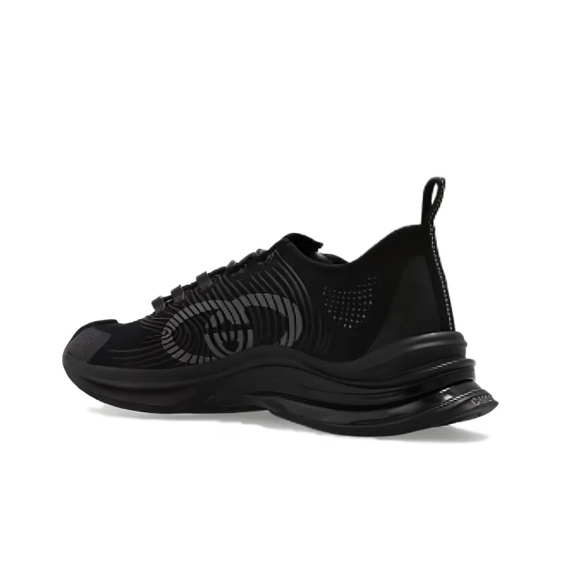 GUCCI ラバーシューズ　BLK 38 GUCCI RUN Casual Shoes Men Low-Top Black 714658 USM10 8442 | eBay