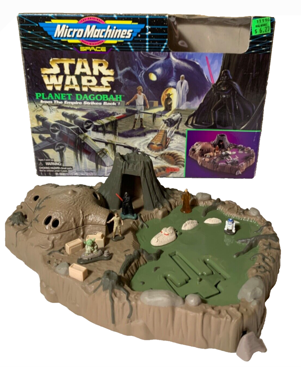 1994 Star Wars Micro Machines PLANET DAGOBAH Playset Galoob Empire