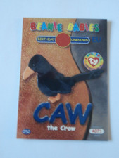 TY Beanie Babies BBOC Card - Series 2 EU  Caw the Crow Blue Foil