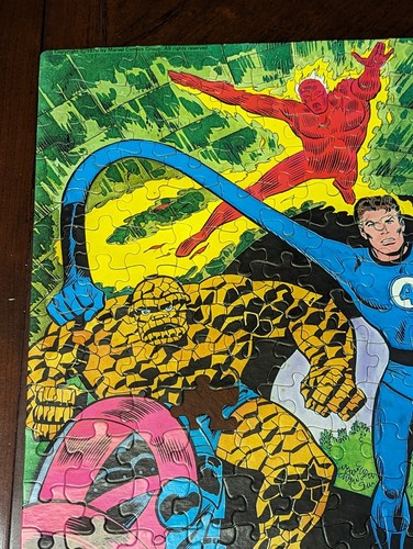 Vintage 1976 Whitman Fabulous Fantastic Four Puzzle 18x14” Marvel Comics READ - Picture 11 of 14