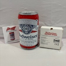 Budweiser Beer Can Bluetooth Speaker USB Aux "Anheuser Busch"