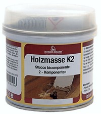 2K Holzkitt Spachtel Holzspachtelmasse Holzfüller Füllstoff Außenbereich 125ml