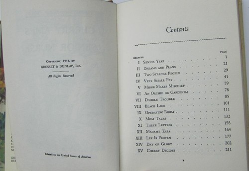 1955 Cherry Ames Senior Nurse Hardcover Buch #2 mit Schutzumschlag Helen Wells gut - Bild 4 von 6