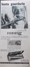 Advertising Werbung Italian Clipping 1960 RAZOR BLADE EVERSHARP.