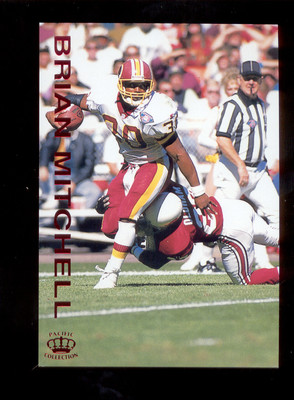 1995 Pacific Gridiron BRIAN MITCHELL Washington Redskins Red Foil Card