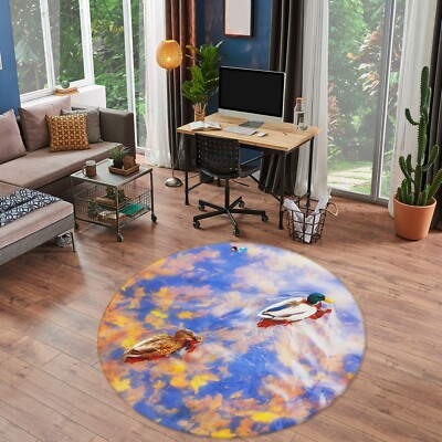 3D Duck River ZHUA3303 Game Non Slip Rug Mat Photo Carpet Zoe