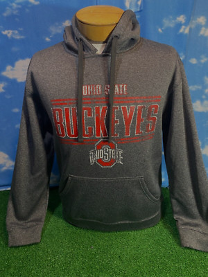 Ohio Sate Buckeyes Hoodie Hooded Sweatshirt Proedge Gray Pullover Medium M 7 S9