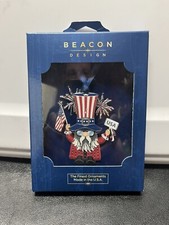 New Beacon Design ChemArt Patriotic Gnome Ornament  63829