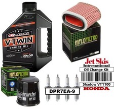 Honda Shadow VT1100 Complete Oil Change Tune Up Kit 1 Gallon 20W50