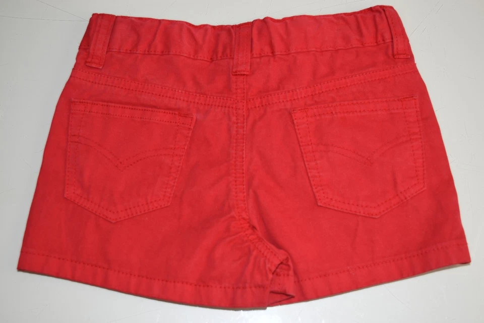  Novo Oscar de la Renta Batom de Algodão Feminino Ferrari Shorts Sarja Vermelha 4 Anos - Imagem 3 de 4