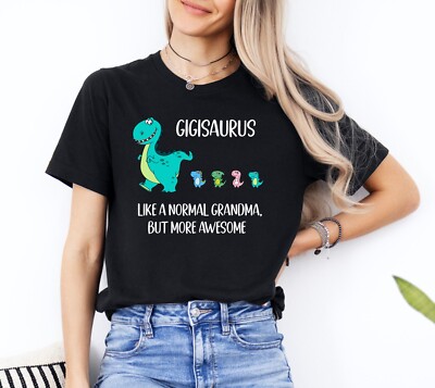 Cute Gigisaurus Dino Gigi Grandma Shirt Graphic Shirt Print Women's Design