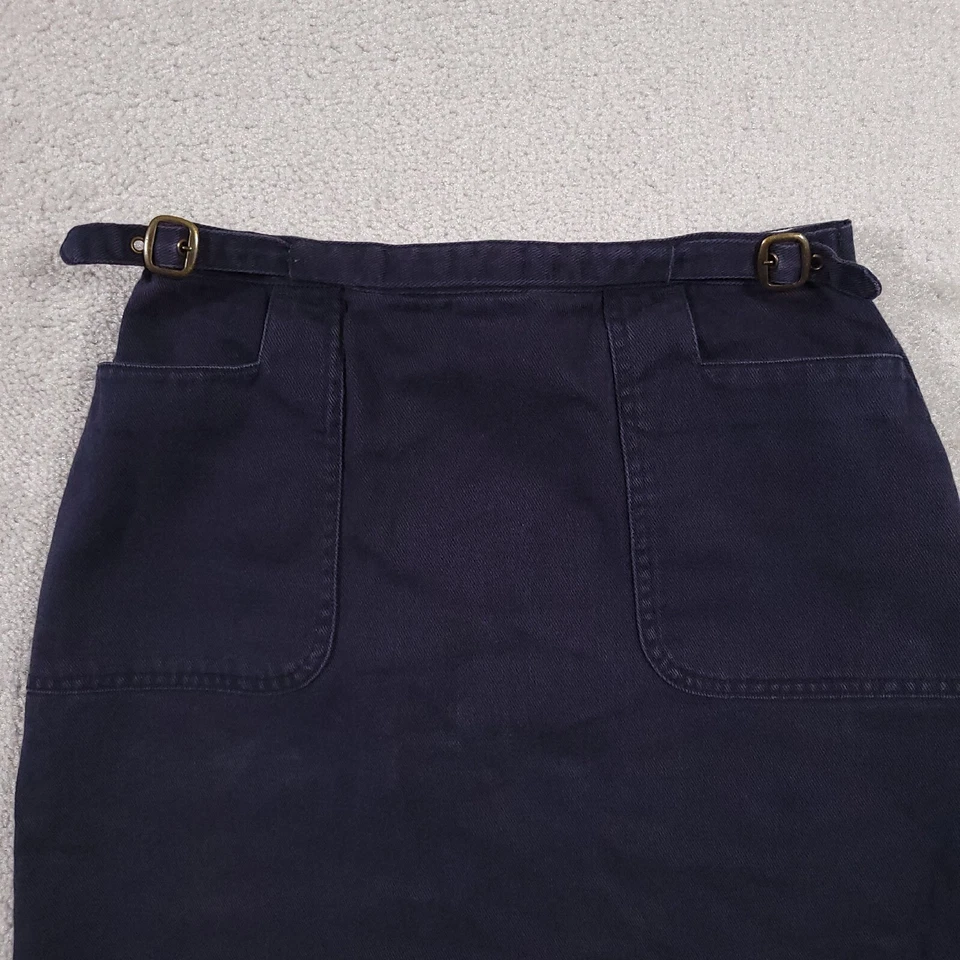 Falda vaquera vintage Christopher & Banks Demin bolsillos hasta la rodilla para mujer 4 Foto 3 de 4