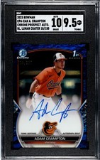 2023 Bowman Chrome Adam Crampton Blue Lunar Crater Auto /150 #CPA-CAN SGC 9.5