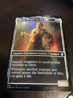 Daxos, Blessed by the Sun 258 Showcase Foil Theros Beyond Death THB MTG LP