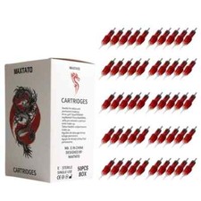 Tattoo Cartridge Needles 50PCS Disposable With Membrane Round Liner Supplies Lot