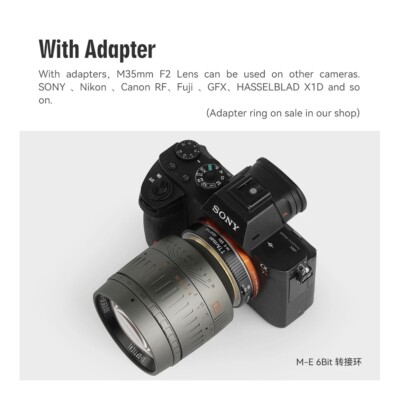 TTArtisan 50mm F0.95 MF Full frame Large Aperture Lens for Leica M