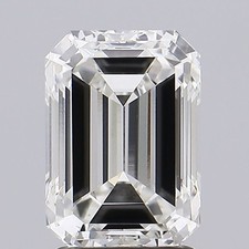 Emerald Diamond Lab Grown GIA Certified VS1 Clarity H Grade 2.37 Ct 388.19 per carat