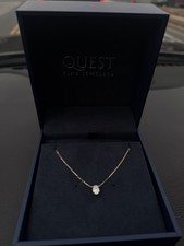 0.75 Ct Diamond Necklace On 18 Ct Yellow Gold Chain