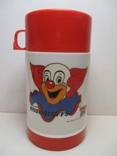 Vtg 1988 Bozostuffs Bozo The Clown Thermos By Deka No Lunchbox