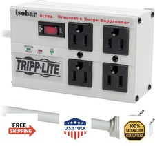 Tripp Lite ISOBAR4ULTRA Isobar 4 Outlet Heavy Duty Power Strip Surge Protector,