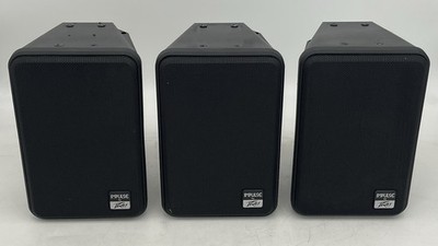 Set of 3 Peavey Impulse III  Monitor Speakers Black Impulse 3 Speaker Set