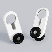 50 PCS White Curtain Tracks Pulleys Silent Rail Pulley Replacement Hardware